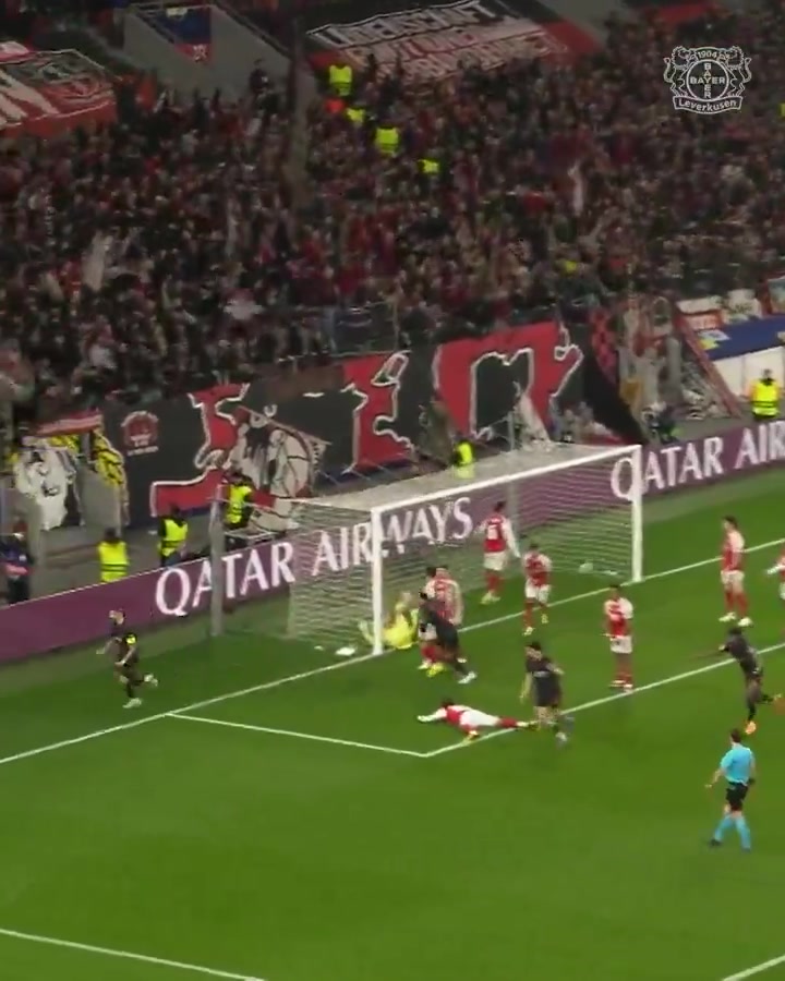 药厂社媒晒角球破门视频：愿望清单✅，对阵枪手时打入枪手式进球